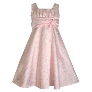 Bonnie‎ Jean Blush Pink Embroidered with  Sequins Dressy Dress